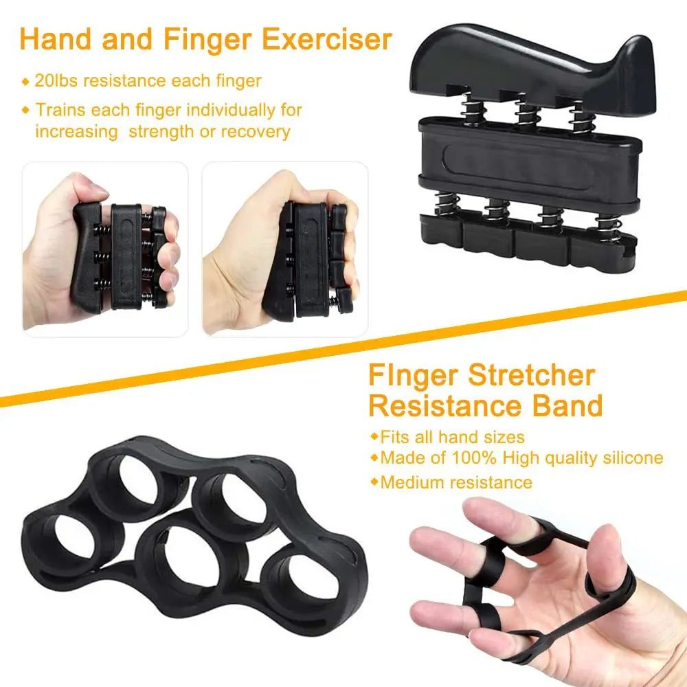CHENGMO SPORTS Factory Price Adjustable Hand Gripper Set Finger Forearm Exerciser Grip Strength Trainer for Home Gym Workout