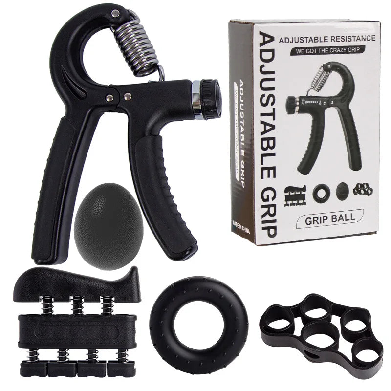 CHENGMO SPORTS Factory Price Adjustable Hand Gripper Set Finger Forearm Exerciser Grip Strength Trainer for Home Gym Workout