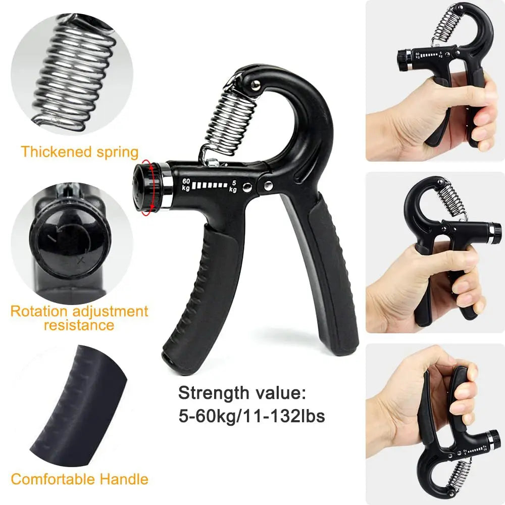 CHENGMO SPORTS Factory Price Adjustable Hand Gripper Set Finger Forearm Exerciser Grip Strength Trainer for Home Gym Workout