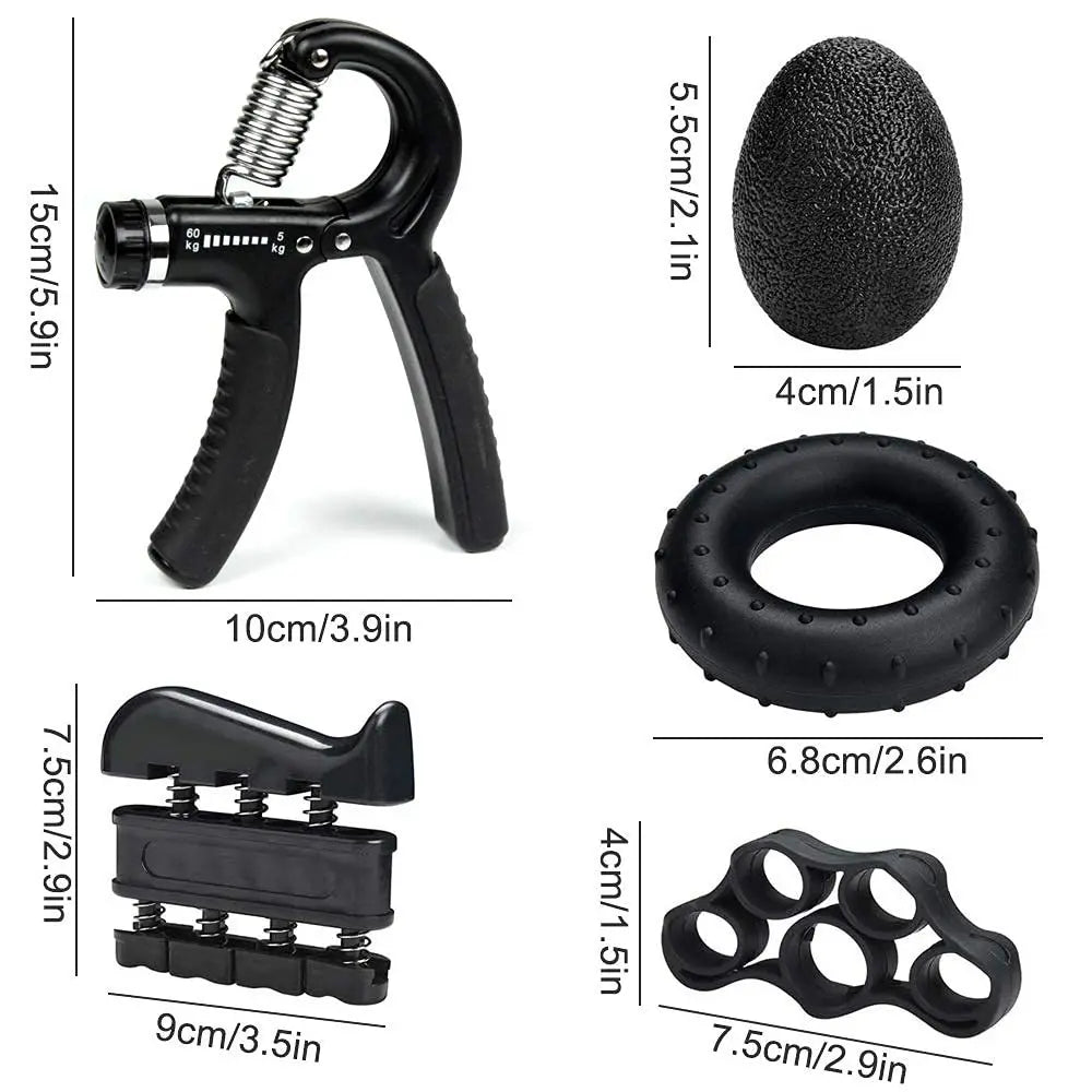 CHENGMO SPORTS Factory Price Adjustable Hand Gripper Set Finger Forearm Exerciser Grip Strength Trainer for Home Gym Workout