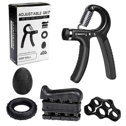 CHENGMO SPORTS Factory Price Adjustable Hand Gripper Set Finger Forearm Exerciser Grip Strength Trainer for Home Gym Workout