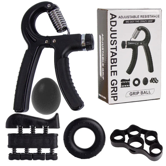 CHENGMO SPORTS Factory Price Adjustable Hand Gripper Set Finger Forearm Exerciser Grip Strength Trainer for Home Gym Workout